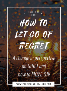 regret, guilt, self acceptance, change, freedom, hope