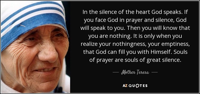 mother theresa - silence