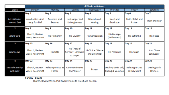 e-course calendar