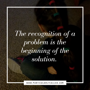 recognizing the problem, beginning the solution, Strong relationship with God