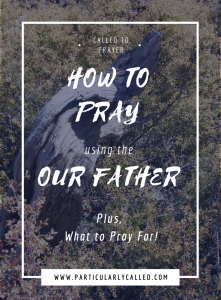 Our Father, How to Pray, What to Pray for