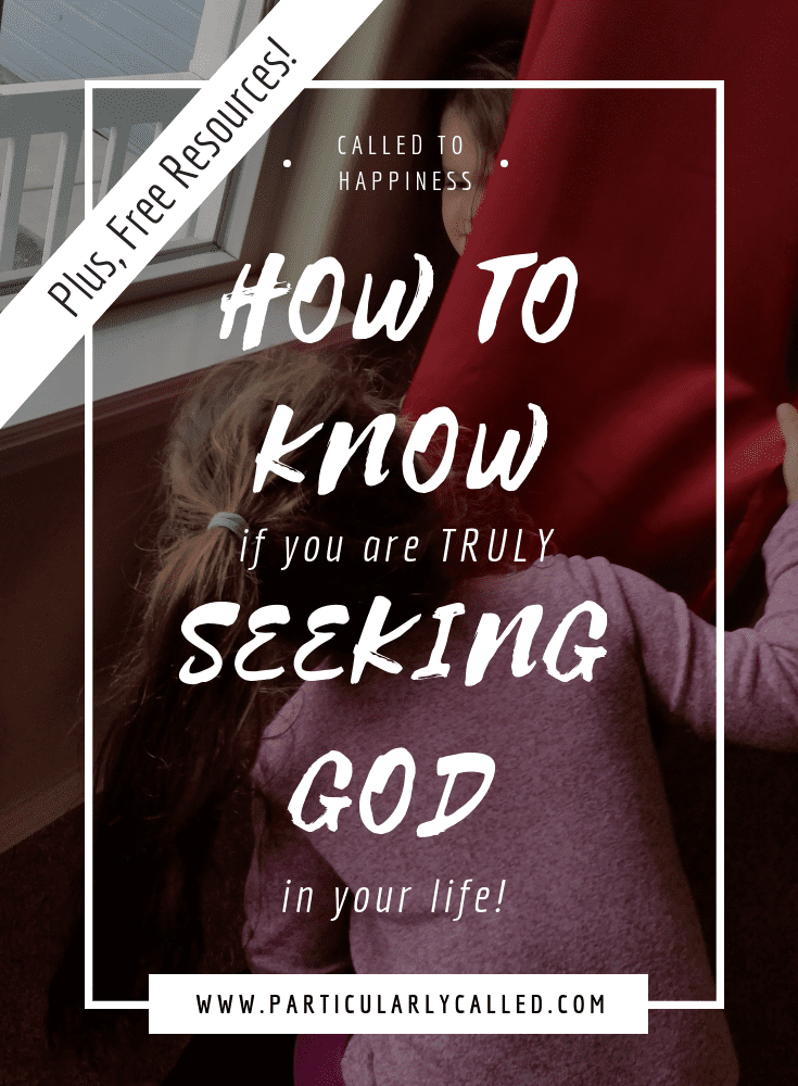 Seeking God, Seek God