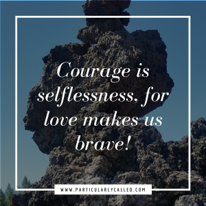 love, courage, selflessness, fear