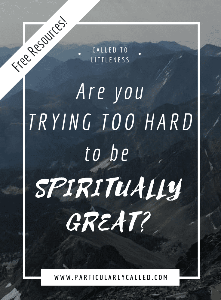 The Secret to Spiritual Greatness…