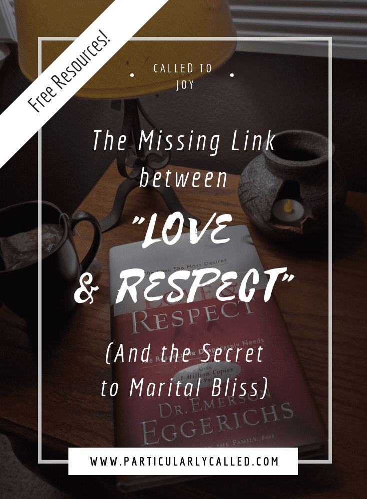 The Secret to Marital Bliss – The Missing Link between “Love and Respect”
