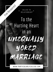 Unequally Yoked Marriage