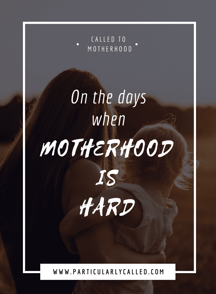 On the days when Motherhood is Hard…