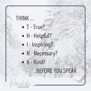 Think before you Speak