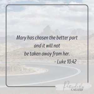 the better part - Luke 10:42