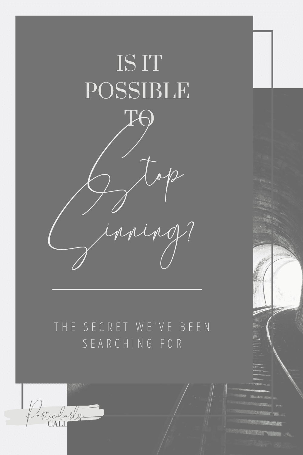 Is it Possible to Stop Sinning? – The Simple Antidote