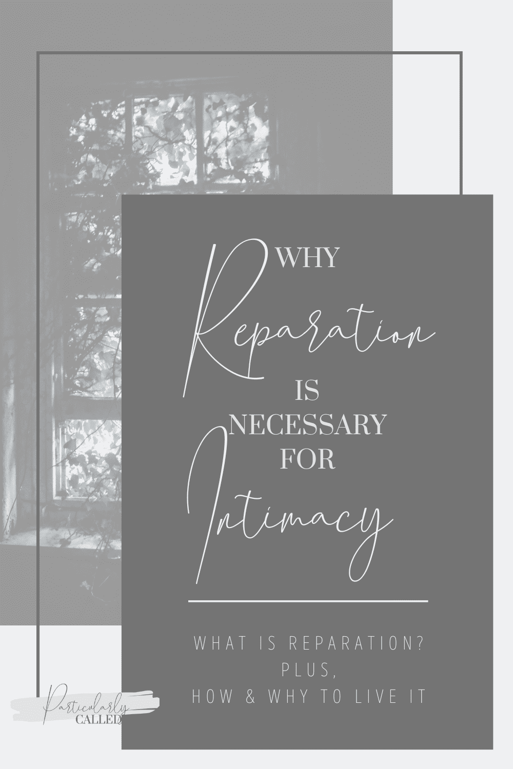 Why Reparation is Necessary for Intimacy