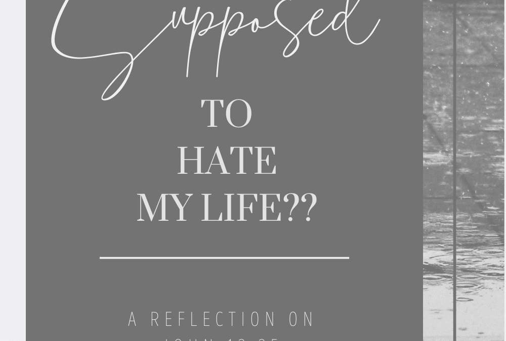 John 12:25 – Am I Supposed to Hate my Life?
